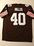 Cleveland Browns PEYTON HILLIS Signed Autographed Authentic NFL Jersey COA