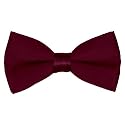 Burgundy Satin 2 1/2" Bow Tie