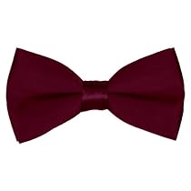 Burgundy Satin 2 1/2" Bow Tie