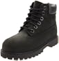 Timberland 6" Premium Waterproof Boot (Toddler/Little Kid/Big Kid),Black Nubuck,3.5 M US Big Kid