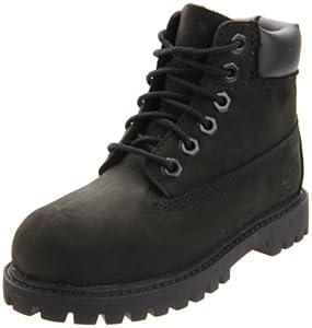Timberland 6-Inch Premium Waterproof Boot (Toddler/Little Kid/Big Kid),Black Nubuck,5.5 M US Toddler
