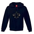 New Orleans Saints Women's Black Pro Grade Full Zip Hooded Sweatshirt