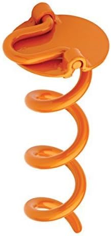 Liberty Outdoor ANCHFR8-ORG-A Folding Ring Spiral Ground Anchor, Orange, 8-Inch by Liberty Outdoor