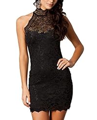 Sexy Bandeau Neck Turtleneck Halter Sleeveless Metallic/Polyester/Spandex Cocktail Lace Vintage Floral Print Party Dress/Maxi Dress 