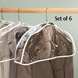 Single Hanging Garment Dust Cover Set of 6