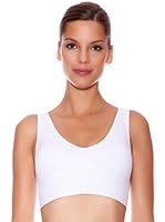 Selene Sujetador Sin Aros Y Sin Costuras 24 Horas Relleno Extraíble Louise (Blanco)
