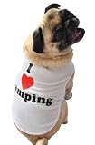 Ruff Ruff and Meow Dog Tank Top, I Love Camping, White, Extra-Small # motorcycle tank bags