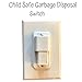 Child Safe Garbage Disposal Light Switch Lock | Guard Children Protect With Push and Slide Switch
