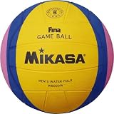 ＜ウォーターポロボール＞MIKASA(ミカサ) 男子用 国際公認球・日本検定球 黄/青/ピンク W6000Wの画像