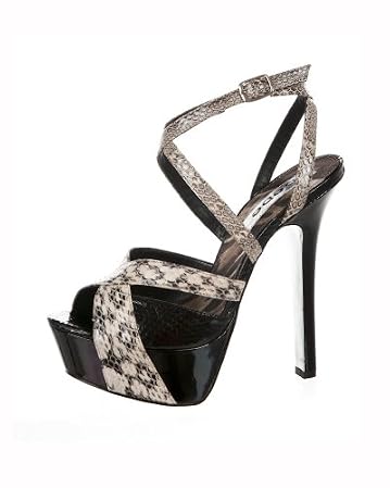 bebe Shania Snake Sandal :  platform metallic bebe criss cross