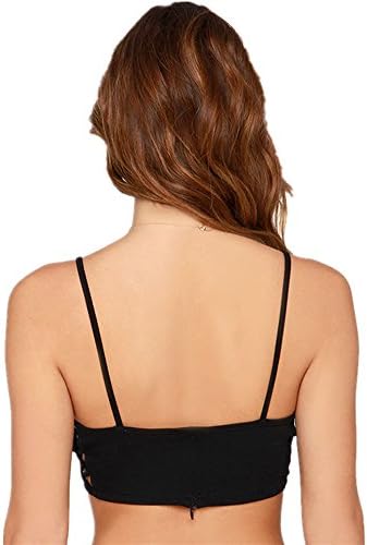Amo Moda Womens Summer Sexy Short Straps Topss Corsets Crop Tops Tees XS Black