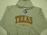 Texas Longhorns Grey Embroidered J.America Adult Hooded Sweatshirt