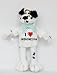 Plush Stuffed Dalmatian Dog toy with I Love Indonesia