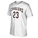 NBA Cleveland Cavaliers LeBron James #25 Men's 7 Series Name & Number Short Sleeve Tee, X-Large, White