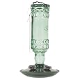 Perky-Pet 8108-2 Green Antique Bottle 10-Ounce Glass Hummingbird Feeder