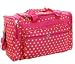 Hot Pink Lime Green Polka Dots Print Duffle Dance Cheer Gym Bag Large 22