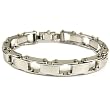 Stainless Steel Bracelet Mens Heavy Masculine Link Polish Finish by Bucasi Stainless Steel Bracelet Mens Heavy Masculine Link Polish Finish by Bucasi