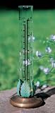 Verdigris Finished Brass Free Standing Rain Gauge