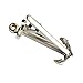 Generic Silver Toned Full Length Nautical Anchor Tie Clips Tie Bar With Gift Box