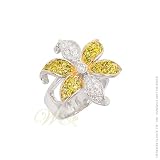STUDIO 925: *STARBURST 6-POINT FLOWER PAVE RING*