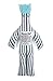 Dammit Doll - Classic Dammit Doll - Champs De Tournesols - Kelly Green & Navy Stripes , Blue Hair - Stress Relief, Gag Gift