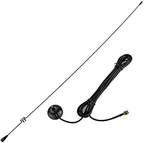 Metro Shop New Black NAGOYA UT-108UV SMA-M UHF+VHF Magnetic Vehicle-mounted Antenna for YAESU VX-3R TONGFA UV985 BF- UV3R J2524A