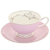 Boxed, vintage style, china, teacup and saucer, coffee cup in lavender  from Little Violet