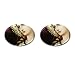 Cufflinks Oval of Mother Mary Stained Glass Window (Catholic, Madonna, Blessed Virgin...