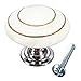 KINGSO Retro Style Round Ceramic Door Knob Cabinet Drawer Cupboard