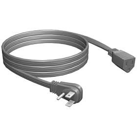 Westinghouse 01526 110V Heavy Duty 6-Foot Grounded Flat Extension Cord, Grey