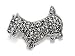Silver Marcasite Set Scottie Dog Brooch