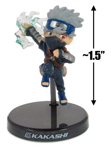 41yQej2sloL teenage kakashi ~1.5 mini figure with stand: naruto shippuden   uzumaki nindoden [legend of nin do] figure series (japanese import)