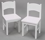Pair Rectangular Chairs-White