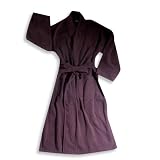 Private Label - Ladies Fleece Robe, Maroon/Plum/Brown