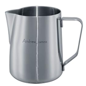0.6L Stainless Steel Coffee Frothing Milk Jug Latte by Andrew James