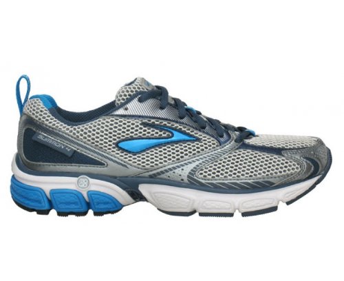 BROOKS Damen Summon 4 Laufschuhe, Silber/Blau, 38