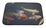 Gear New Koi Carp Bath Mat Rug, Microfiber Memory Foam with no skid back, 24