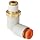 SMC KQ2L Push-to-Connect Tube Fitting, 90 Degree Elbow, PBT & Brass Body, Tube OD x NPT Male, With Sealant, Inch
