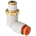 SMC KQ2L Push-to-Connect Tube Fitting, 90 Degree Elbow, PBT & Brass Body, Tube OD x NPT Male, With Sealant, Inch