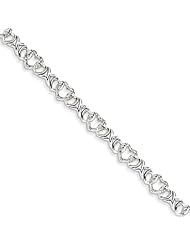 Sterling Silver Diamond Bracelet