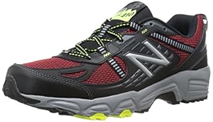 New Balance Men's MT410V4 Trail Shoe, Red/Black, 9 D US