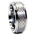 9mm Tungsten Silver Celtic Mens Wedding Rings Engagement Fashion Bands Sizes 4-17 Available 9mm Tungsten Silver Celtic Mens Wedding Rings Engagement Fashion Bands Sizes 4-17 Available