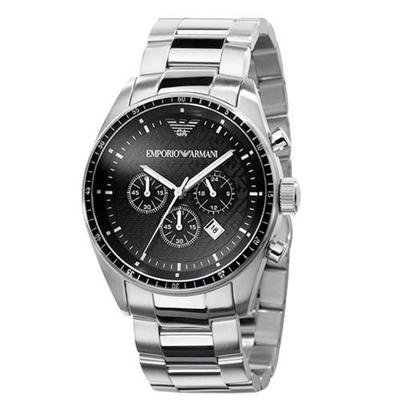 Emporio Armani Chronograph Date Men's Classic Steel Bracelet Watch AR0585