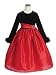 Long Sleeve Velvet Holiday Girl Dress