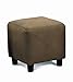 Microfiber Cubes Footstool Ottoman