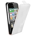 mumbi Premium Echt Ledertasche Flip Case f�r iPhone 4S 4