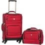 American Flyer Quattro 2 Piece Luggage Set - Red