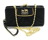 AUTHENTIC COACH AMANDA SATIN FRAME CLUTCH (Black)