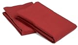 Pinzon 200-Gram Supima Velvet Flannel King Pillowcase Pair, Poinsettia