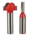 Freud 98-327 2 Piece French Door Router Bit Set - Door Grill Only - Roundover Profile - 1/2 inch Shank